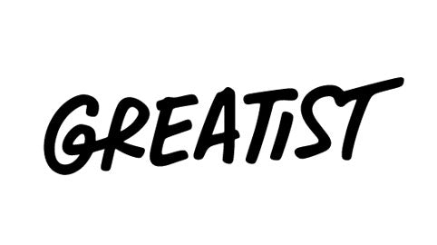 Text logo that reads 'GREATIST' in black, bold, handwritten font.