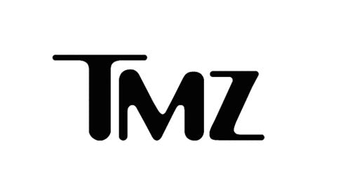 'TMZ logo in black text on a white background.'